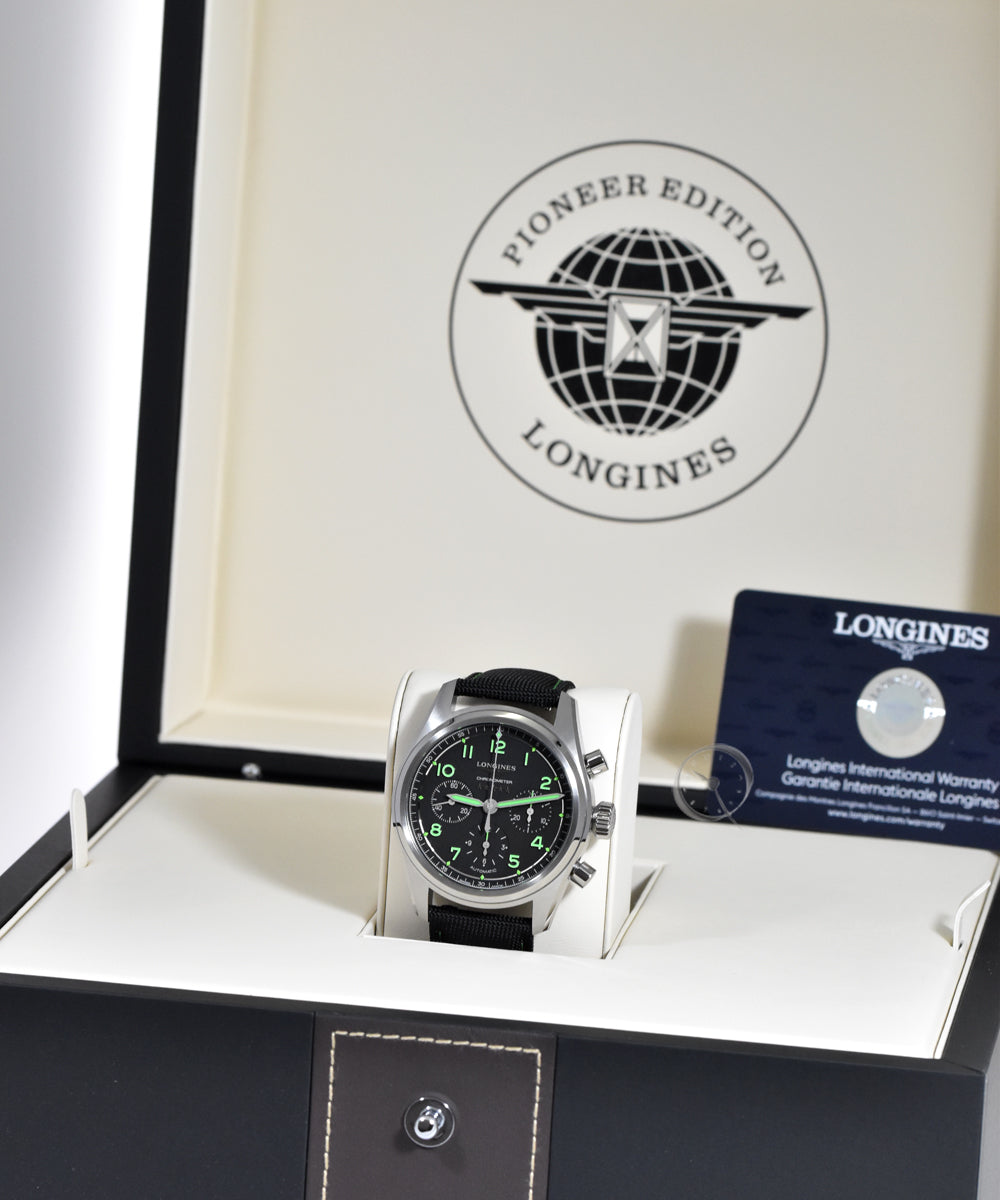 Longines Spirit Pioneer Black Chronometer 42mm Ref#L3.829.1.53.2