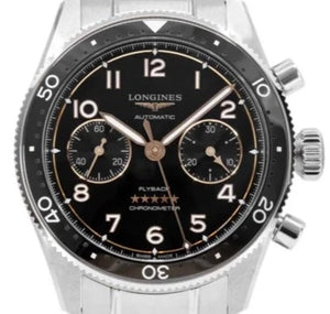 Longines Spirit Flyback Chronograph Black dial Mens watch 42 L3.821.4.53.6