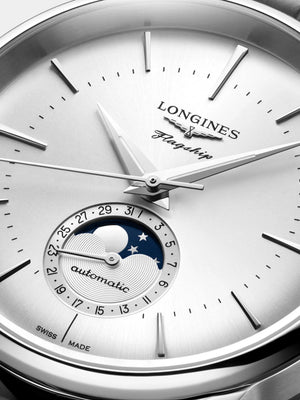 Longines Heritage Moonphase Automatic Silver dial 35.8 mm L4.815.4.72.2