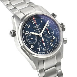 Longines Spirit Automatic Chronograph Blue dial Mens watch 42 L3.820.4.93.6