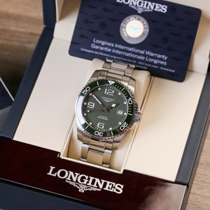 Longines Hydroconquest Green dial 41mm L3.781.4.06.6