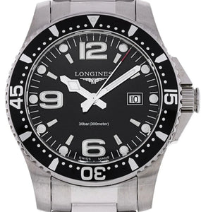 Longines Hydroconquest Black dial 39mm L3.730.4.56.6