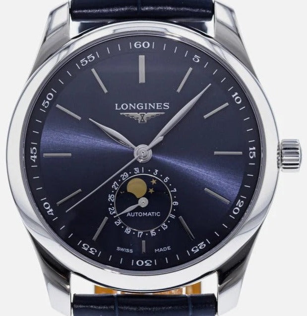 Longines Master Collection Blue Dial Blue Leather Strap Men's Watch 40 L2.909.4.92.0