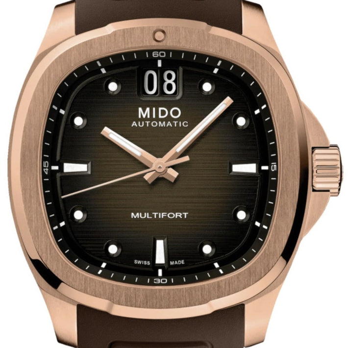 Mido Multifort Tv Big Date Brown dial  39mm M049.526.37.291.00