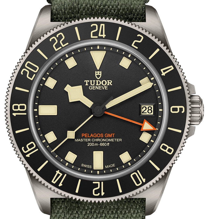 Tudor Pelagos Fxd Gmt 42mm Blk dial M2542G267NU-0002 Green Textile
