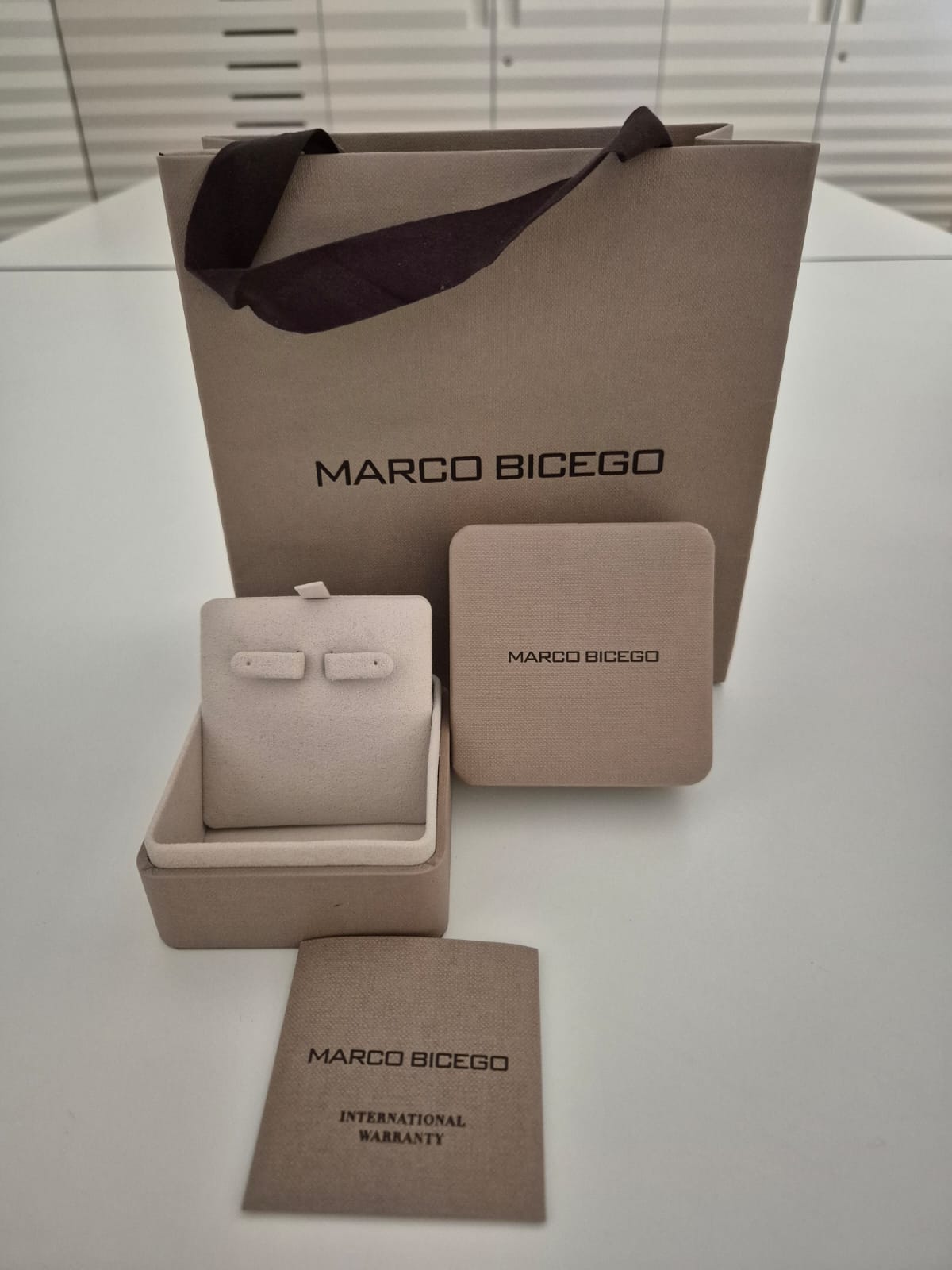 Marco Bicego Africa 18K Y/Gold Medium Drop Earrings w/ Dia OB1632 A B Y 02