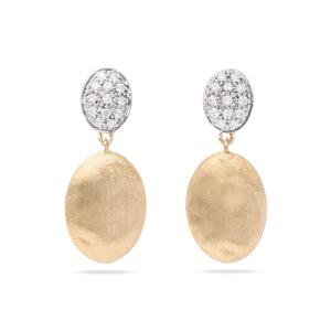 MARCO BICEGO Siviglia OB1289_B_YW_Q6  18K  & Diamond Medium Drop Earrings