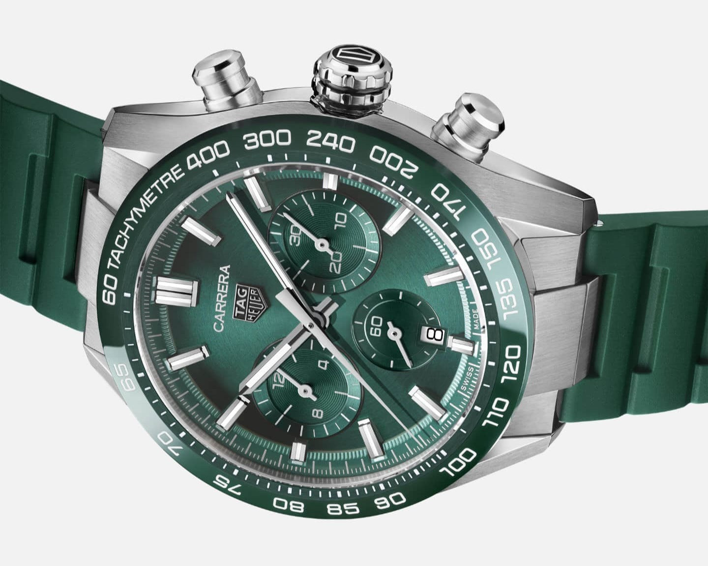 TAG Heuer Carrera Chronograph Green dial 44 CBN2A1N.FT6238