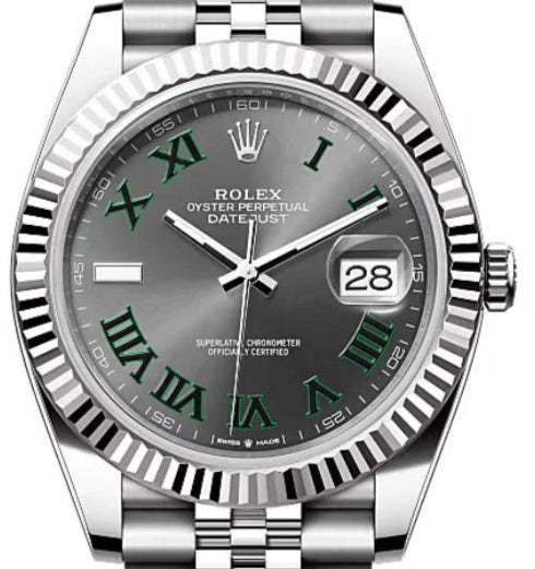 Rolex Datejust 41mm Wimbledon Dial Jubilee bracelet Ref# 126334