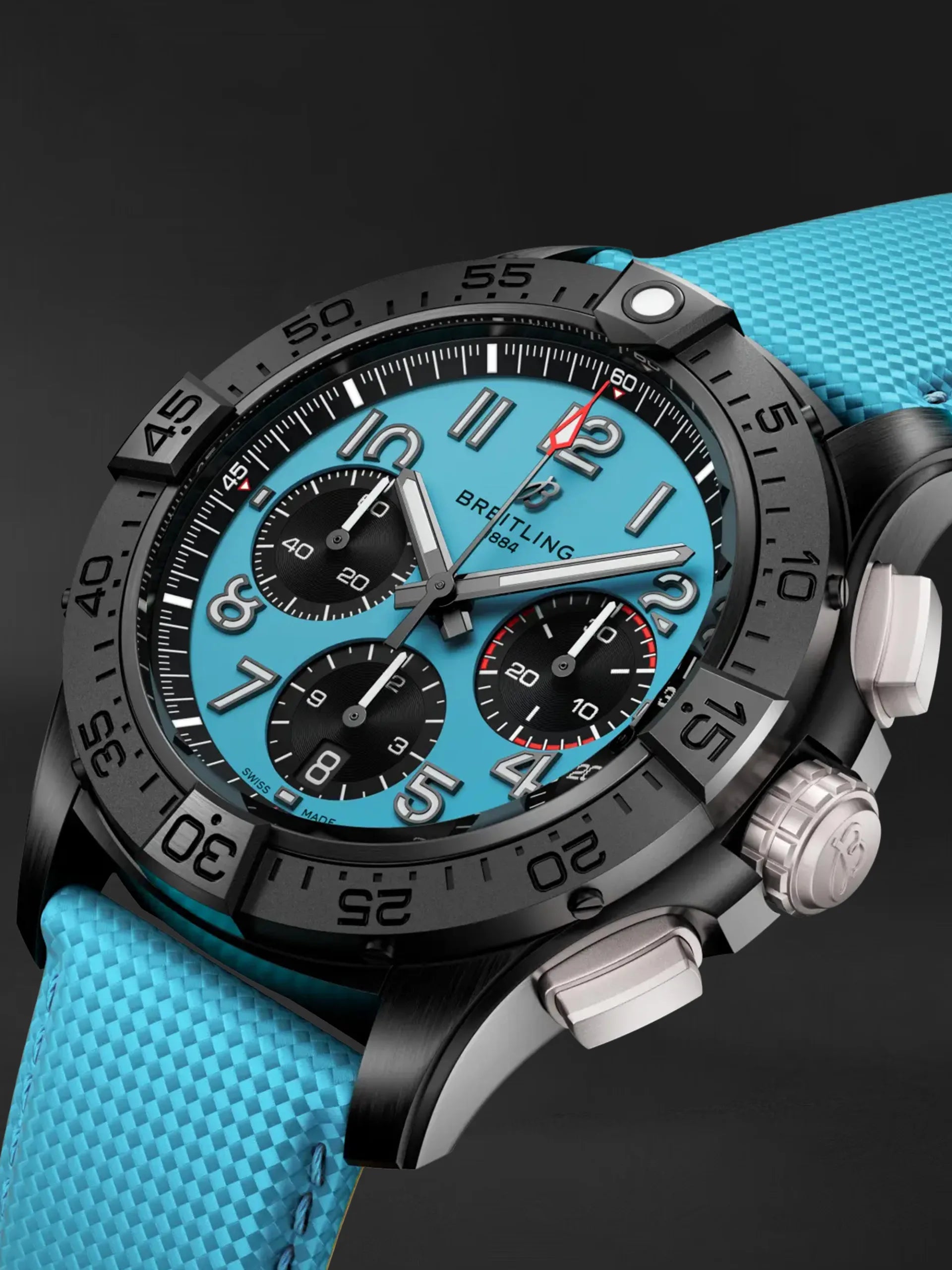Breitling B01 Chronograph 42 Night Mission Avenger Turq SB0146101L1X1