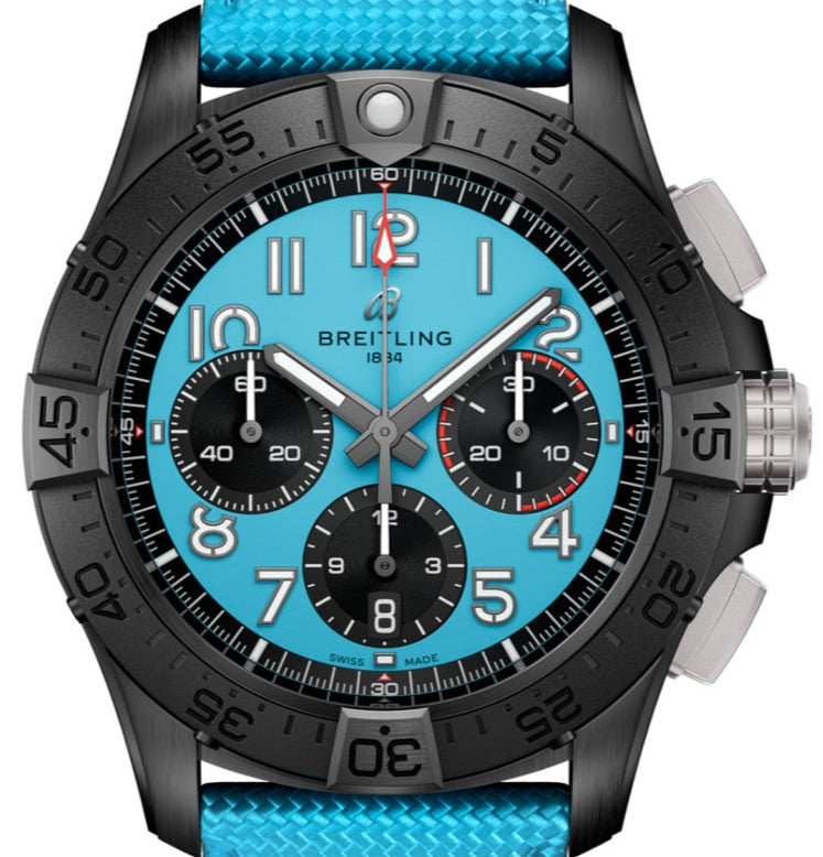 Breitling B01 Chronograph 42 Night Mission Avenger Turq SB0146101L1X1