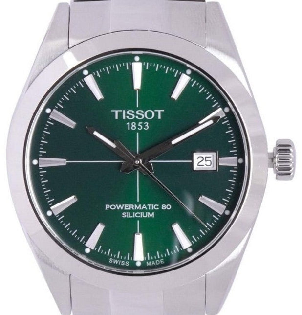 Tissot Gentleman Powermatic 80 Silicium Green dial 40mm T1274071109101