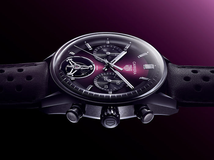 TAG Heuer Carrera Chronograph Purple dial CBS2219.FC6607
