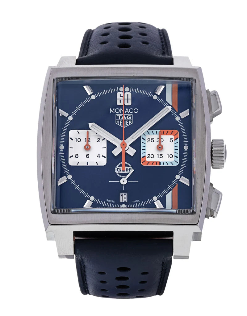 TAG Heuer Monaco Gulf Blue dial 39mm CBL2115.FC6494