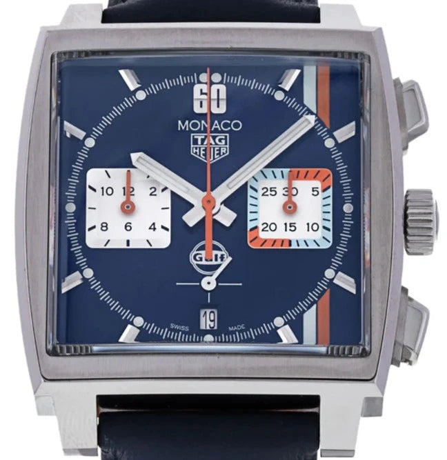 TAG Heuer Monaco Gulf Blue dial 39mm CBL2115.FC6494