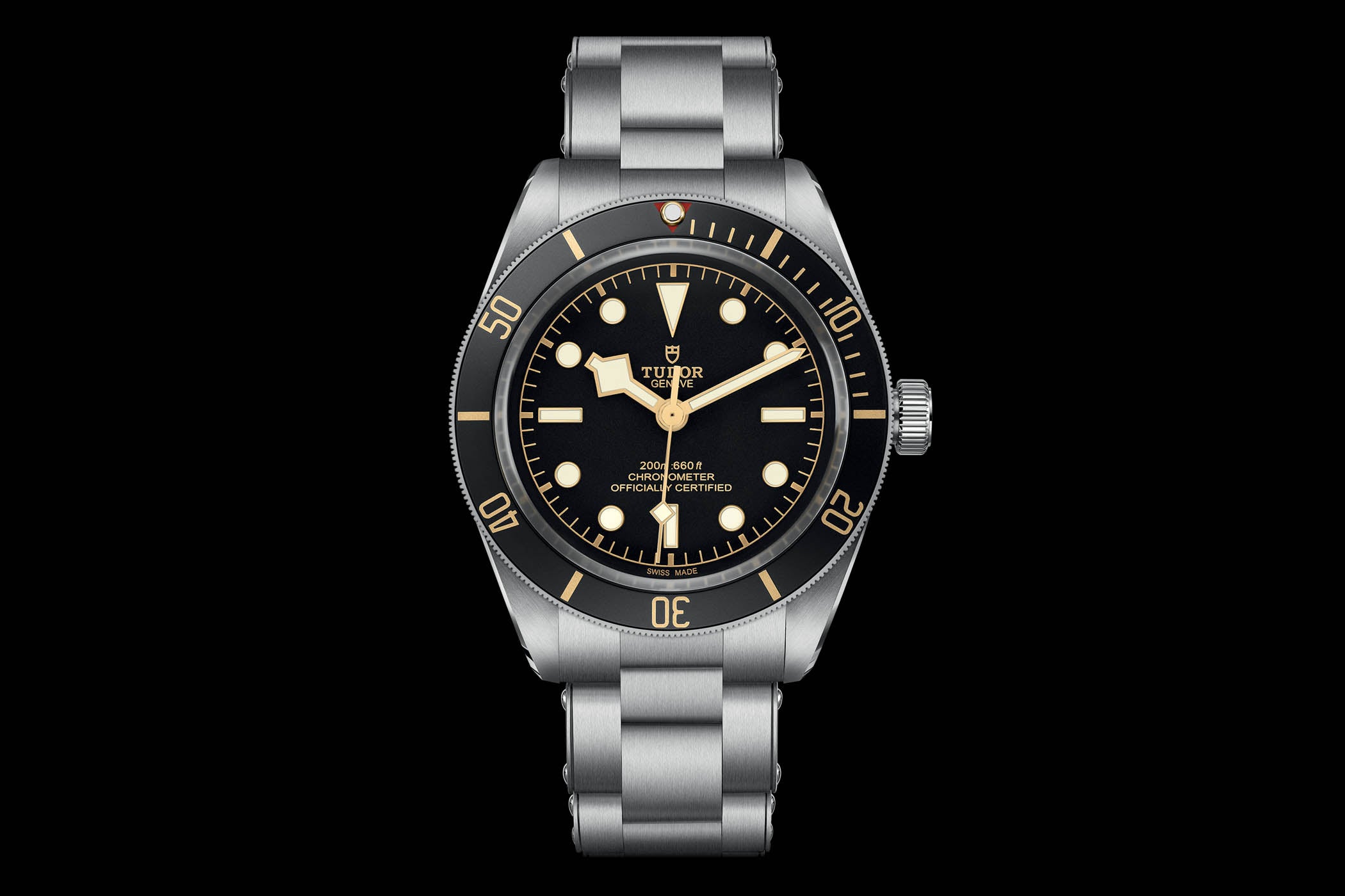 Tudor Black Bay Fifty-Eight Black dial Steel Bracelet Mens watch 39 M79030N-0001