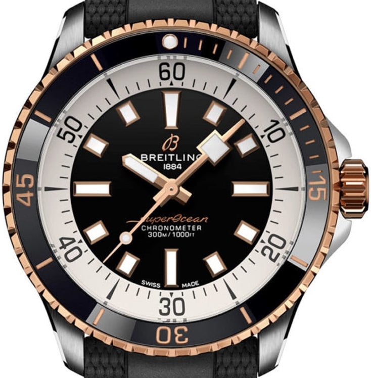 Breitling Superocean Automatic 42mm Blk/Gold dial U17375211B1S1