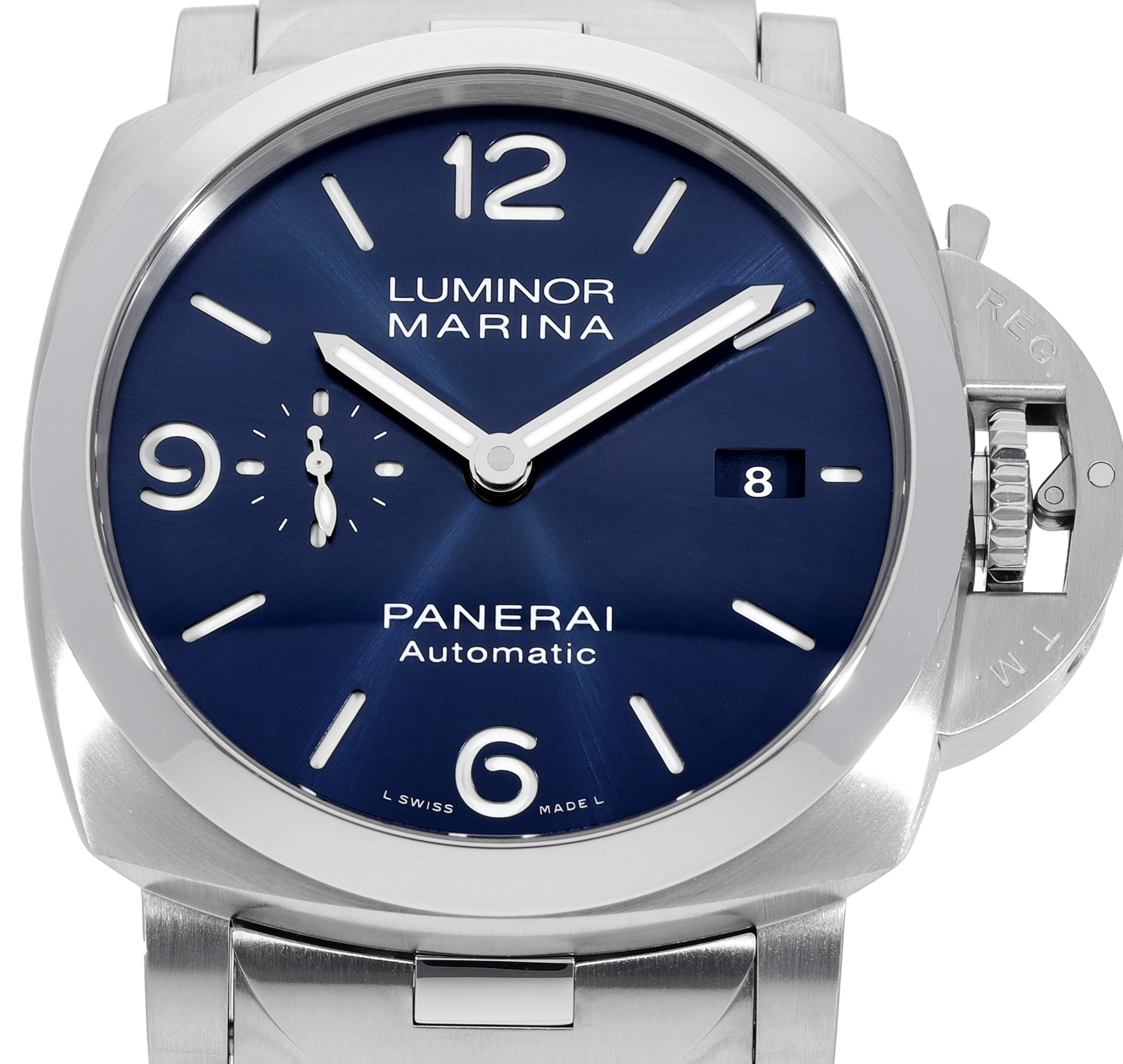 Panerai Marina Specchio Blu Mens Watch 44mm Ref#Pam01316 Luminor
