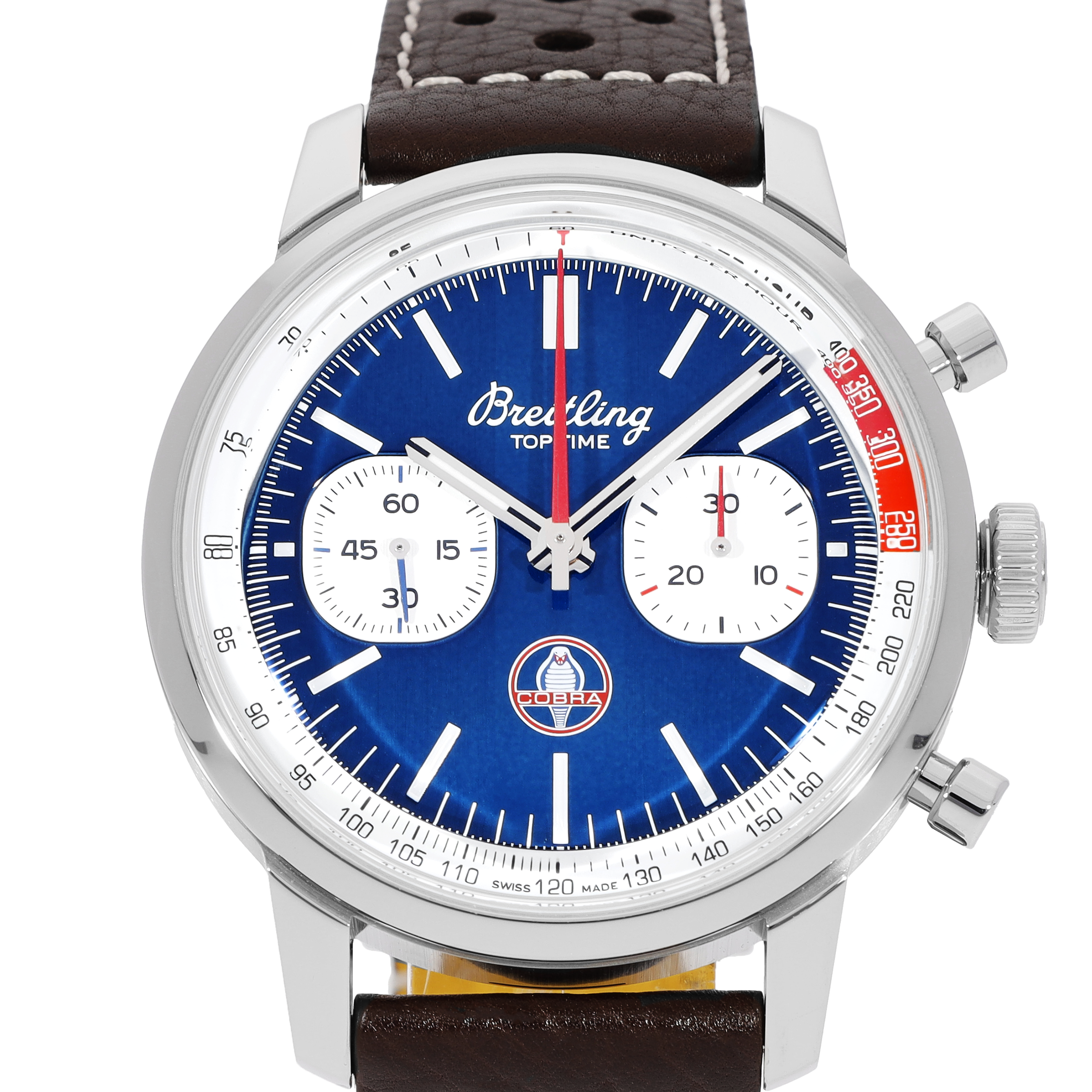 Breitling Top Time B01 Shelby Reloj para hombre con esfera azul 41 AB01763A1C1X1