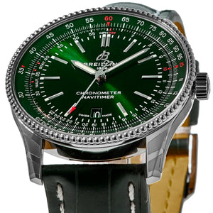 Breitling Navitimer Automatic Green dial Croc strap 41 A17326361L1P1