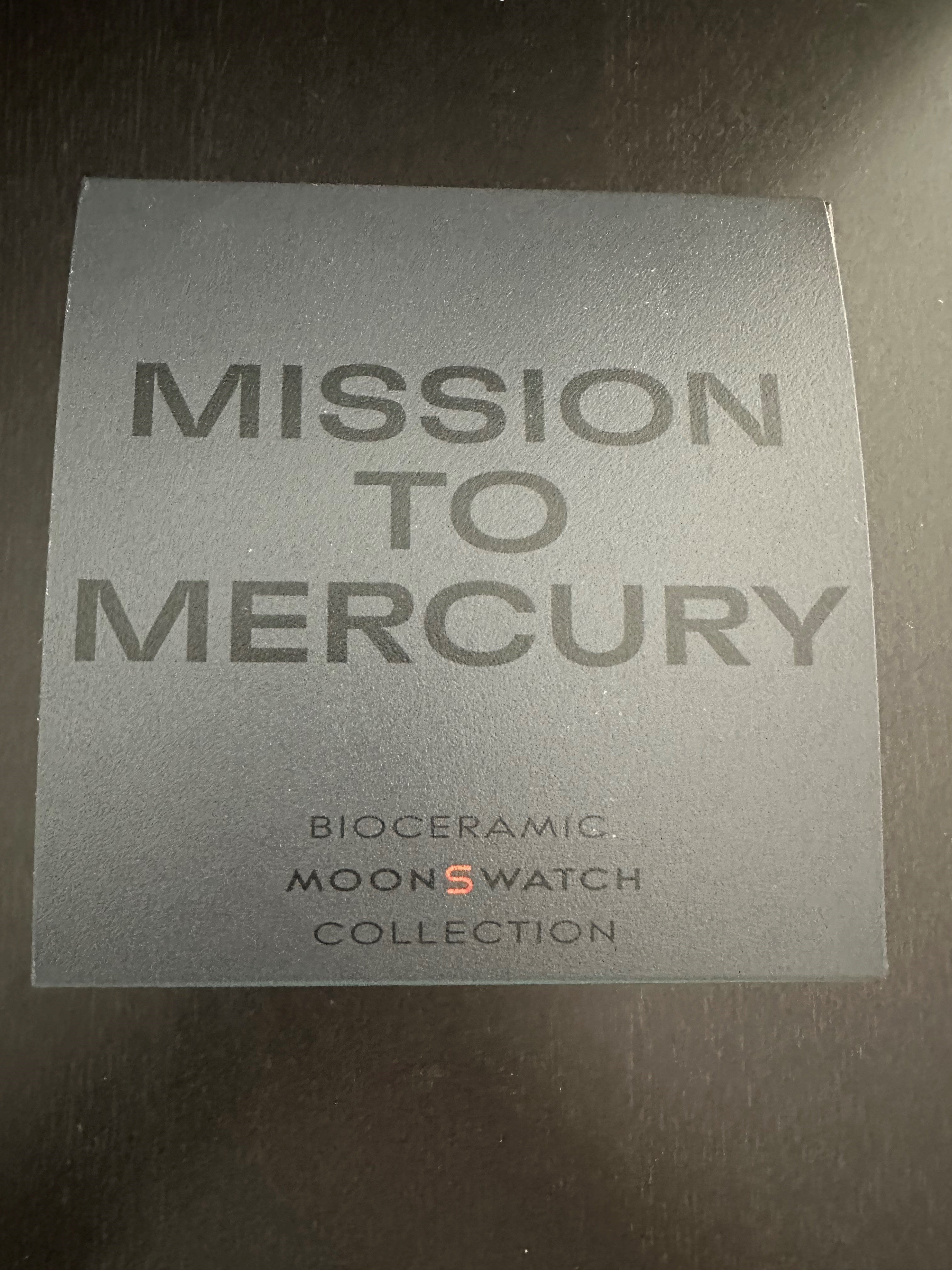 Swatch Moonswatch "Mission To Mercury" Swatch x Omega Negro 42mm SO33A100