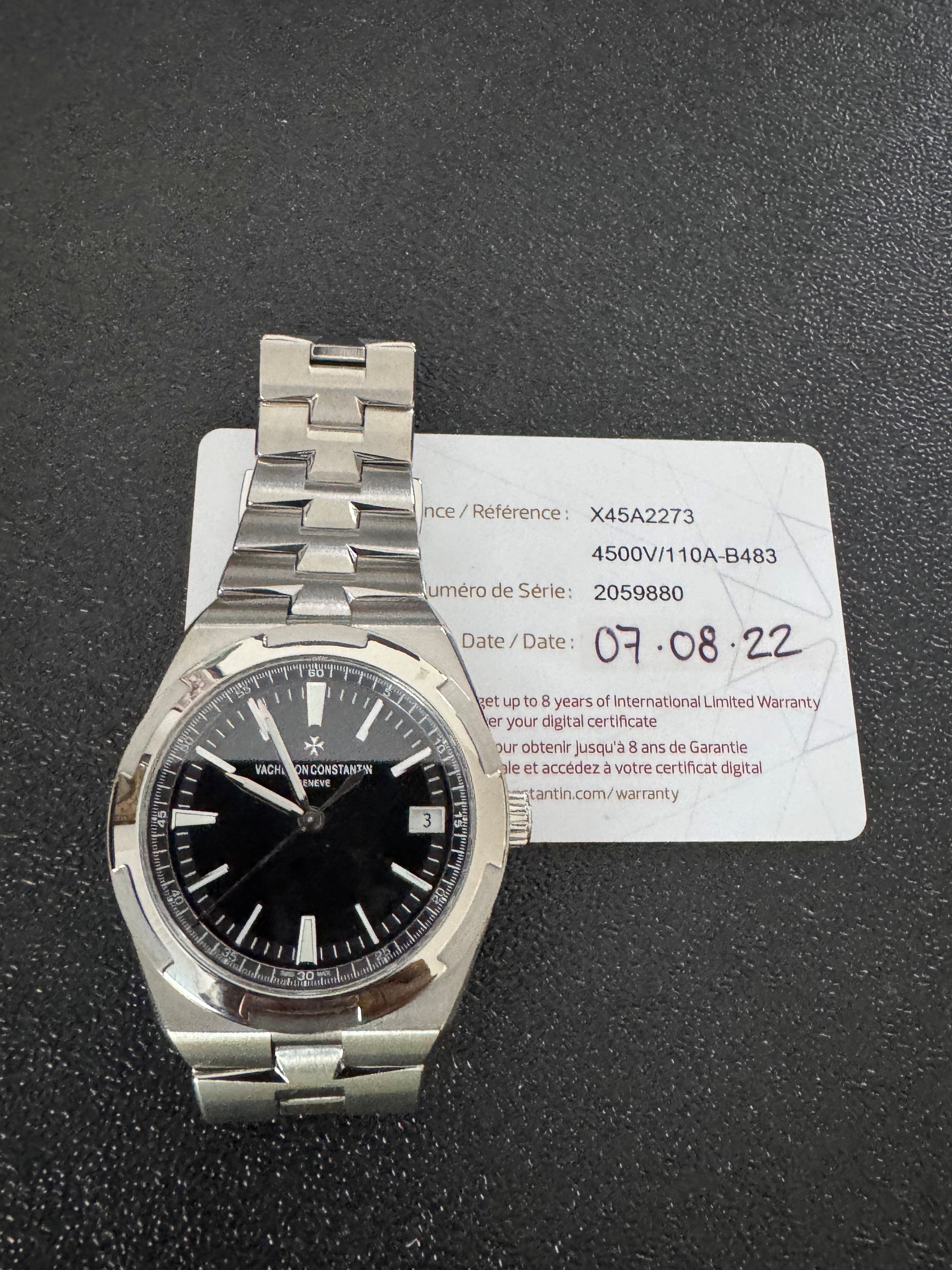 PREOWNED Vacheron Constantin Overseas Black dial 41mm 4500V/110A-B483
