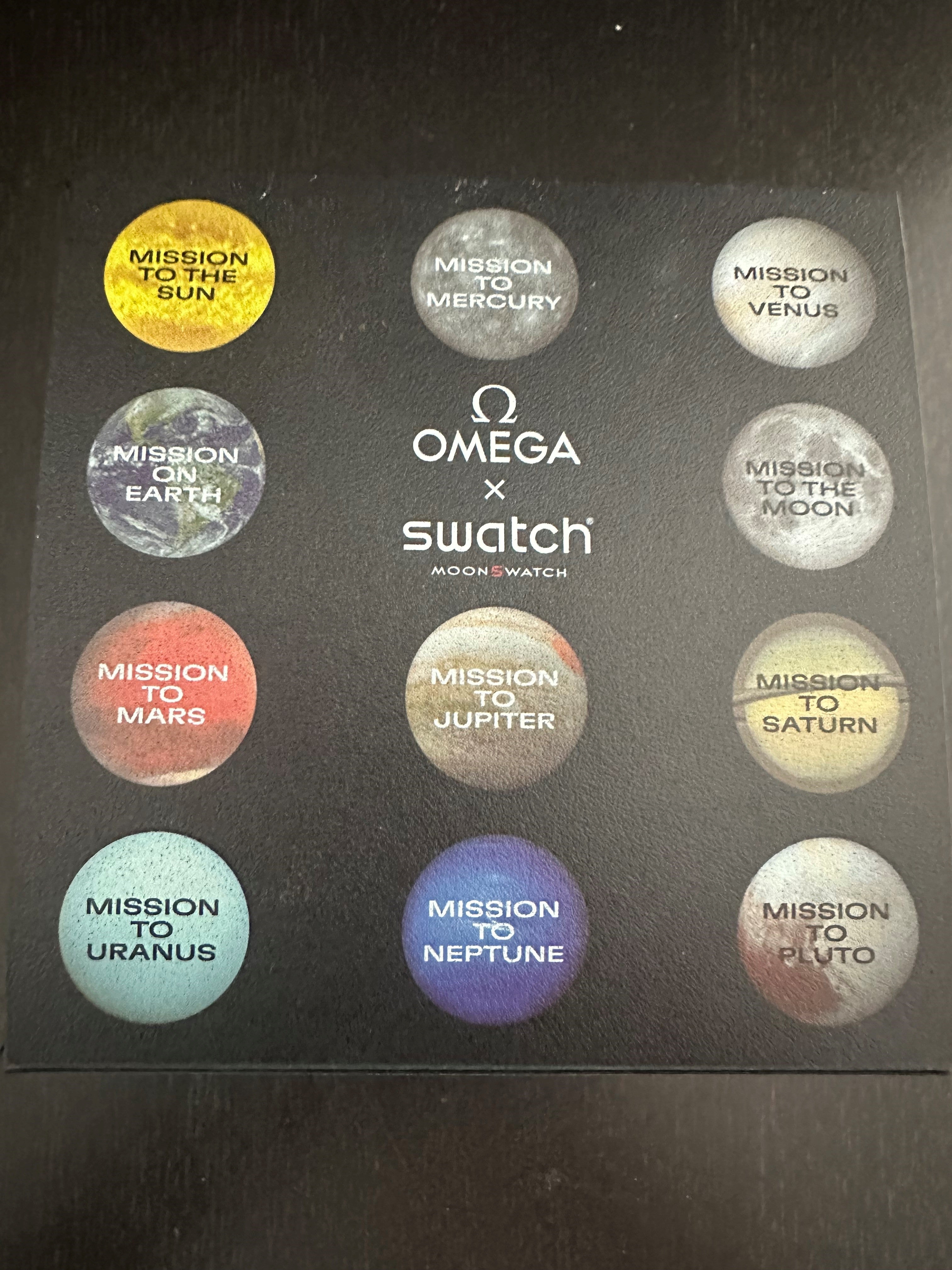 Swatch Moonswatch "Mission To Mercury" Swatch x Omega Black 42mm SO33A100