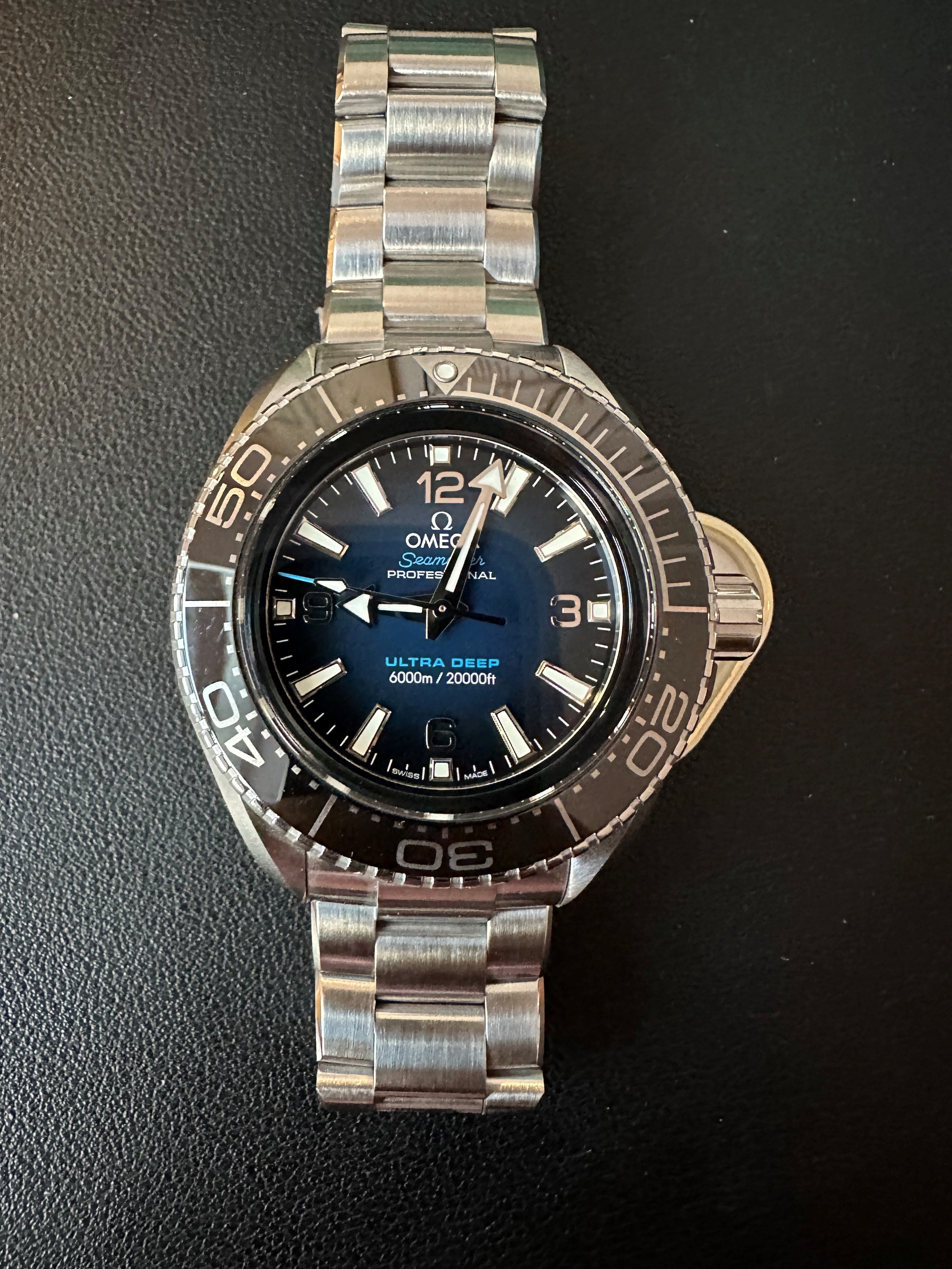Omega Seamaster Planet Ocean 6000m, Men's Dive Watch, Harley's Time LLC