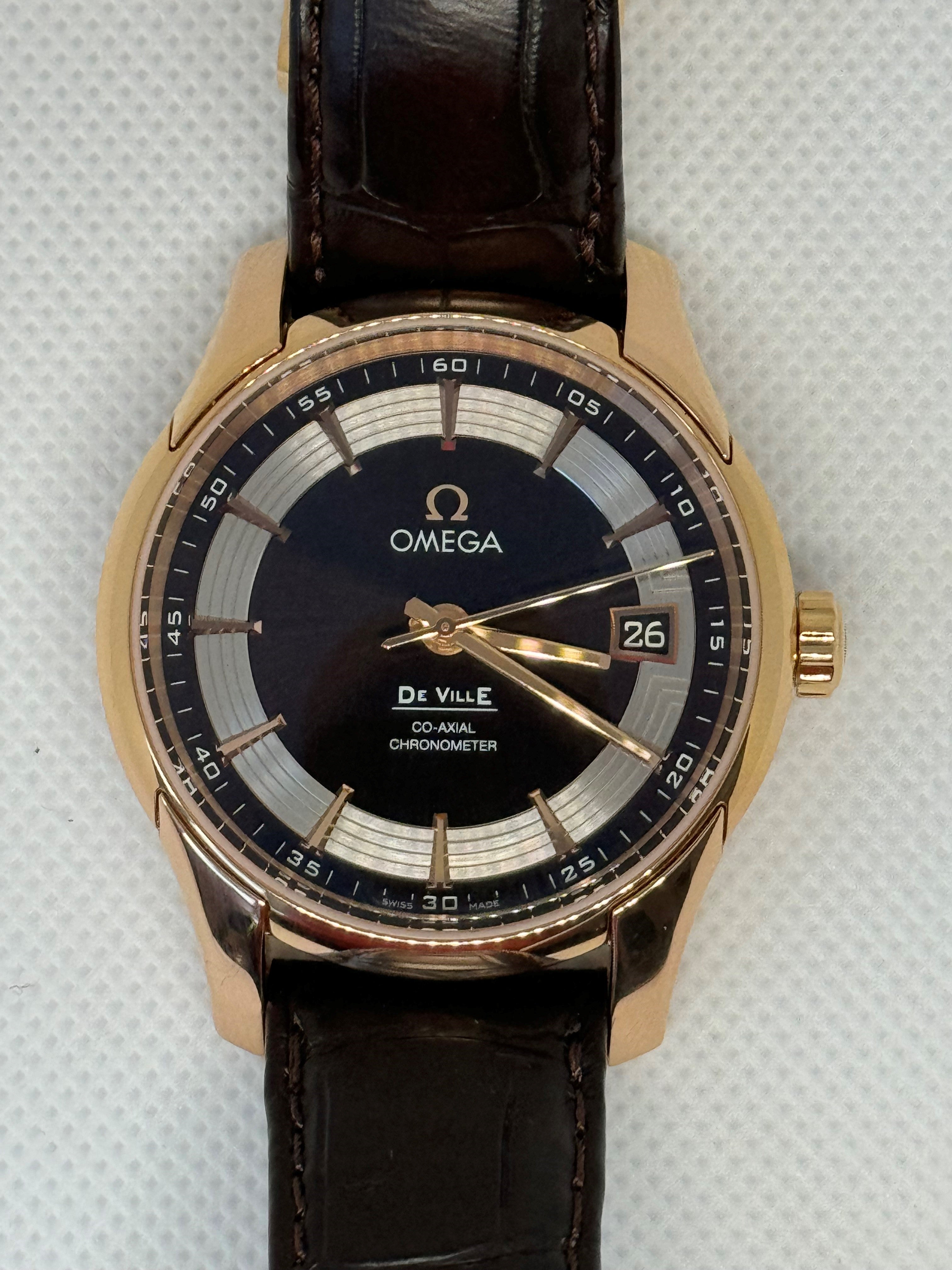 Reloj Omega De Ville Hour Vision para hombre en oro rosa 40 mm 431.63.41.21.13.001