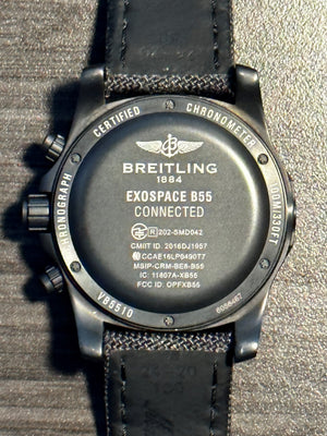 Breitling Exospace Chronograph B55 Black PREOWNED 46mm VB5510H11B1W1