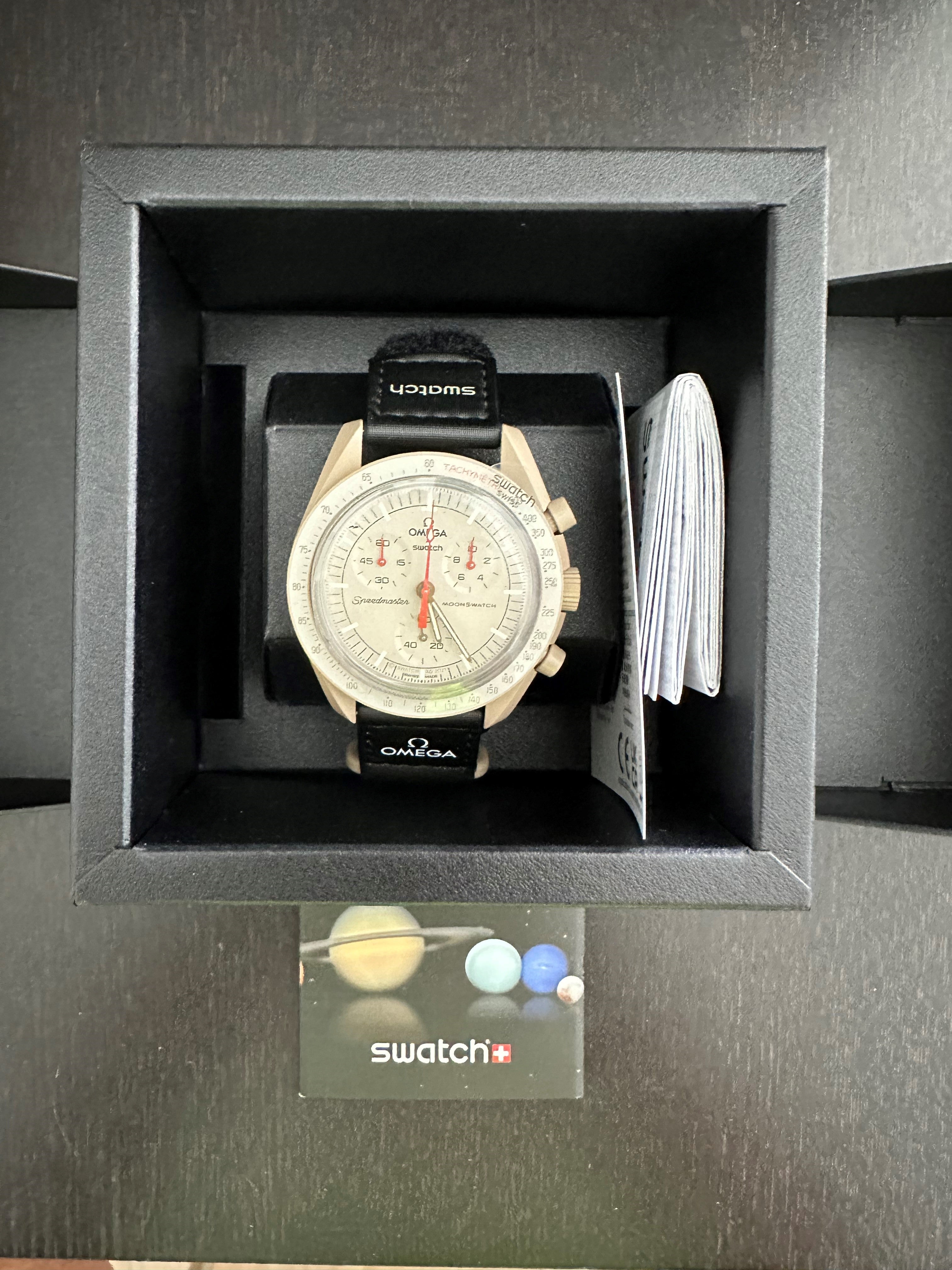 Swatch Moonswatch "Mission To Jupiter" Swatch x Omega White 42mm SO33C100