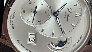 Glashutte Original Panomaticlunar Silver dial Mens watch 40 1-90-02-42-32-61