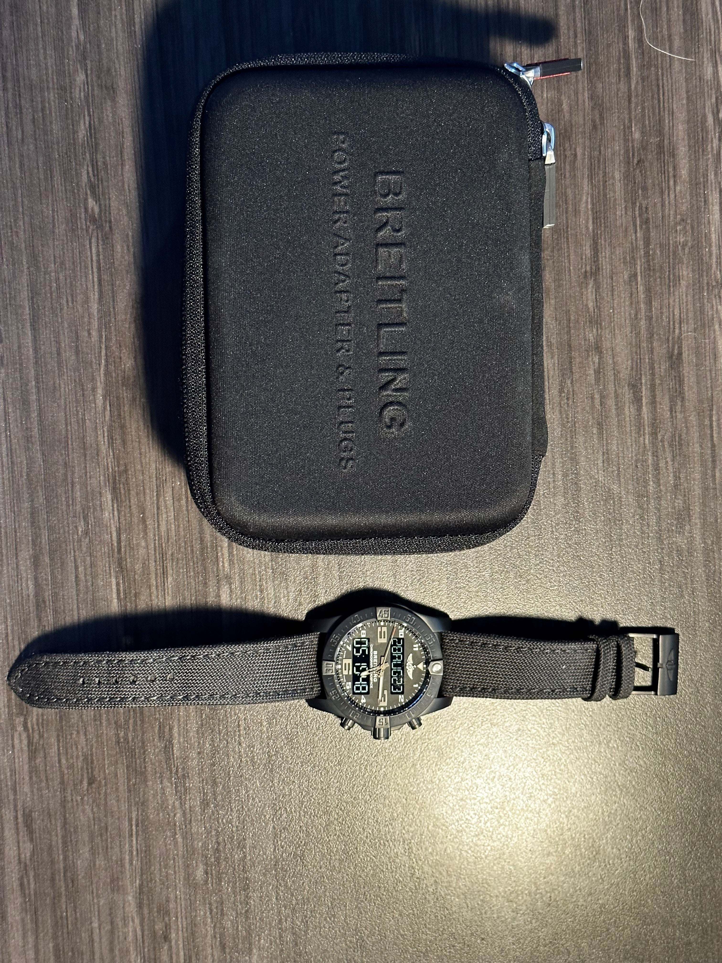 Breitling Exospace Chronograph B55 Black PREOWNED 46mm VB5510H11B1W1