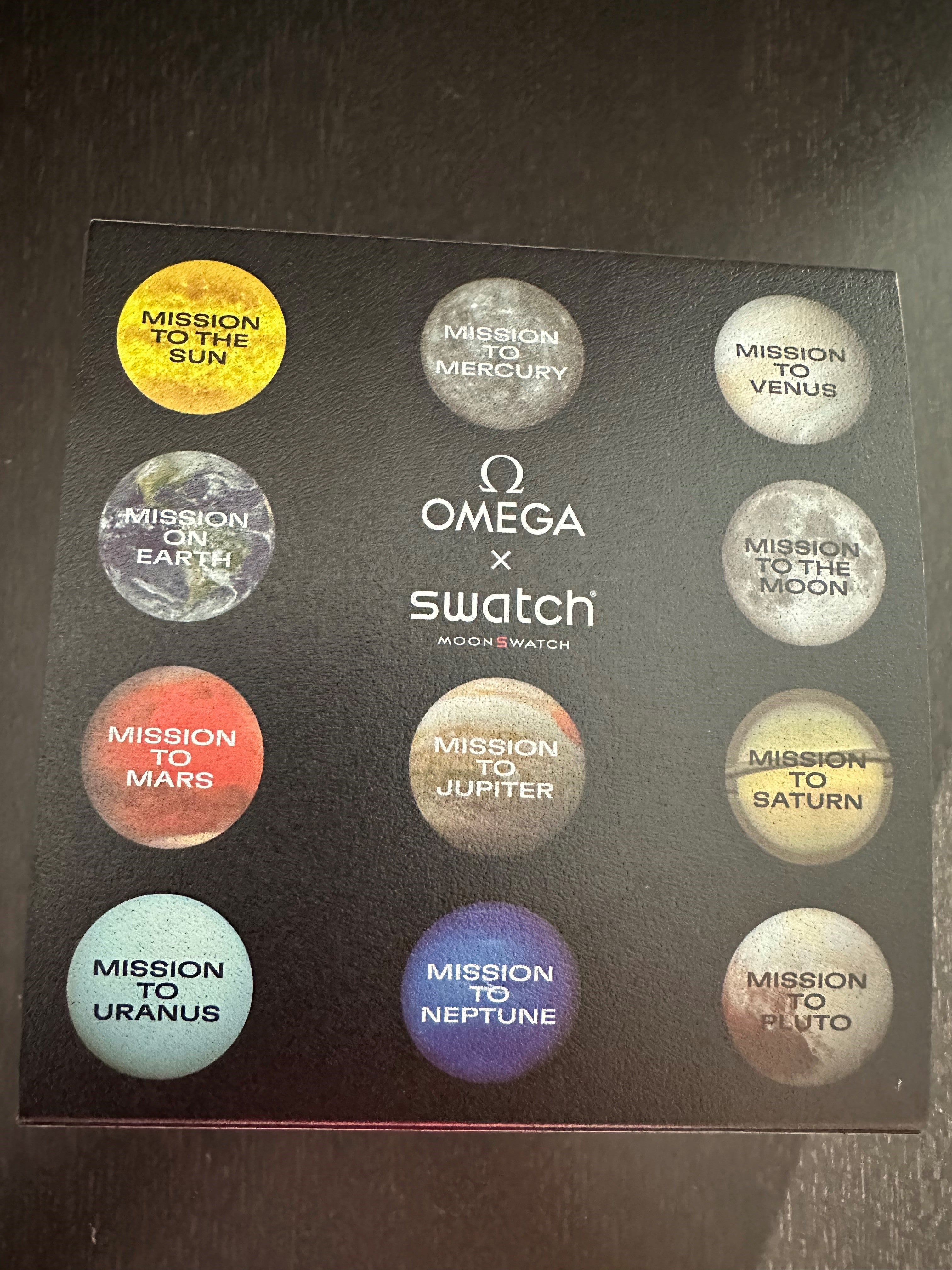 Swatch Moonwatch "Mission to the Moon" Swatch x Omega Black 42mm SO33M100