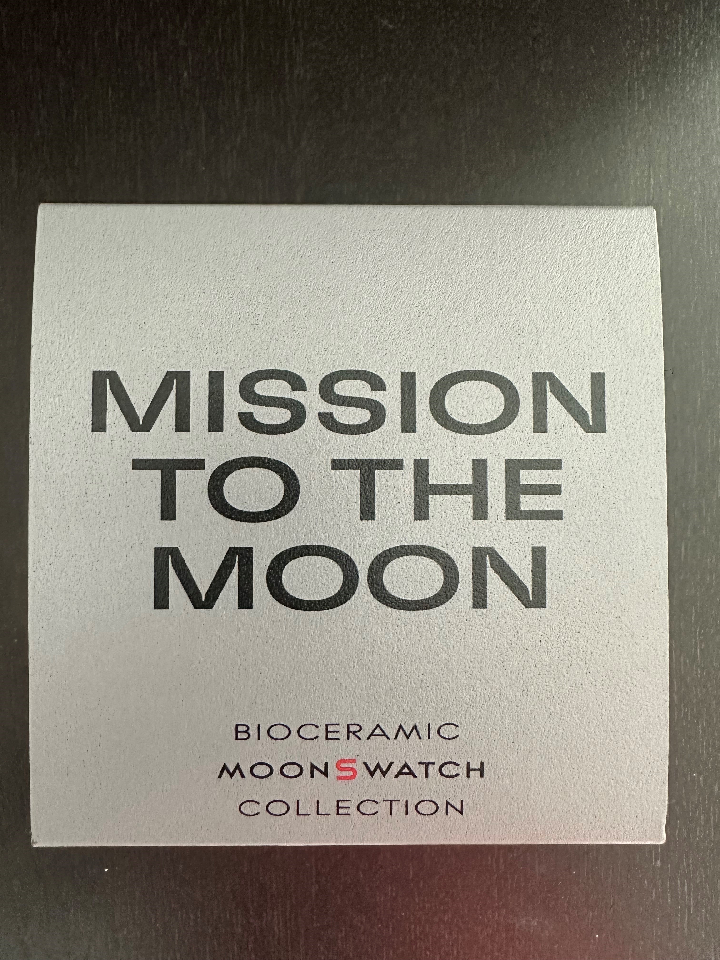 Swatch Moonwatch "Mission to the Moon" Swatch x Omega Black 42mm SO33M100