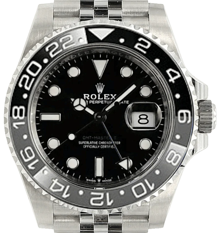 Rolex GMT-Master II Black dial Jubilee Bracelet 40mm 126710GRNR
