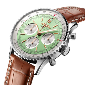 Breitling Navitimer B01 Chronograph Mint green dial 41mm AB0139211L1P1