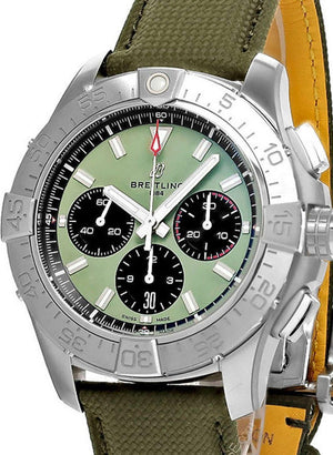 Breitling Avenger B01 Chronograph Mint green dial 44mm AB0147101L1X1