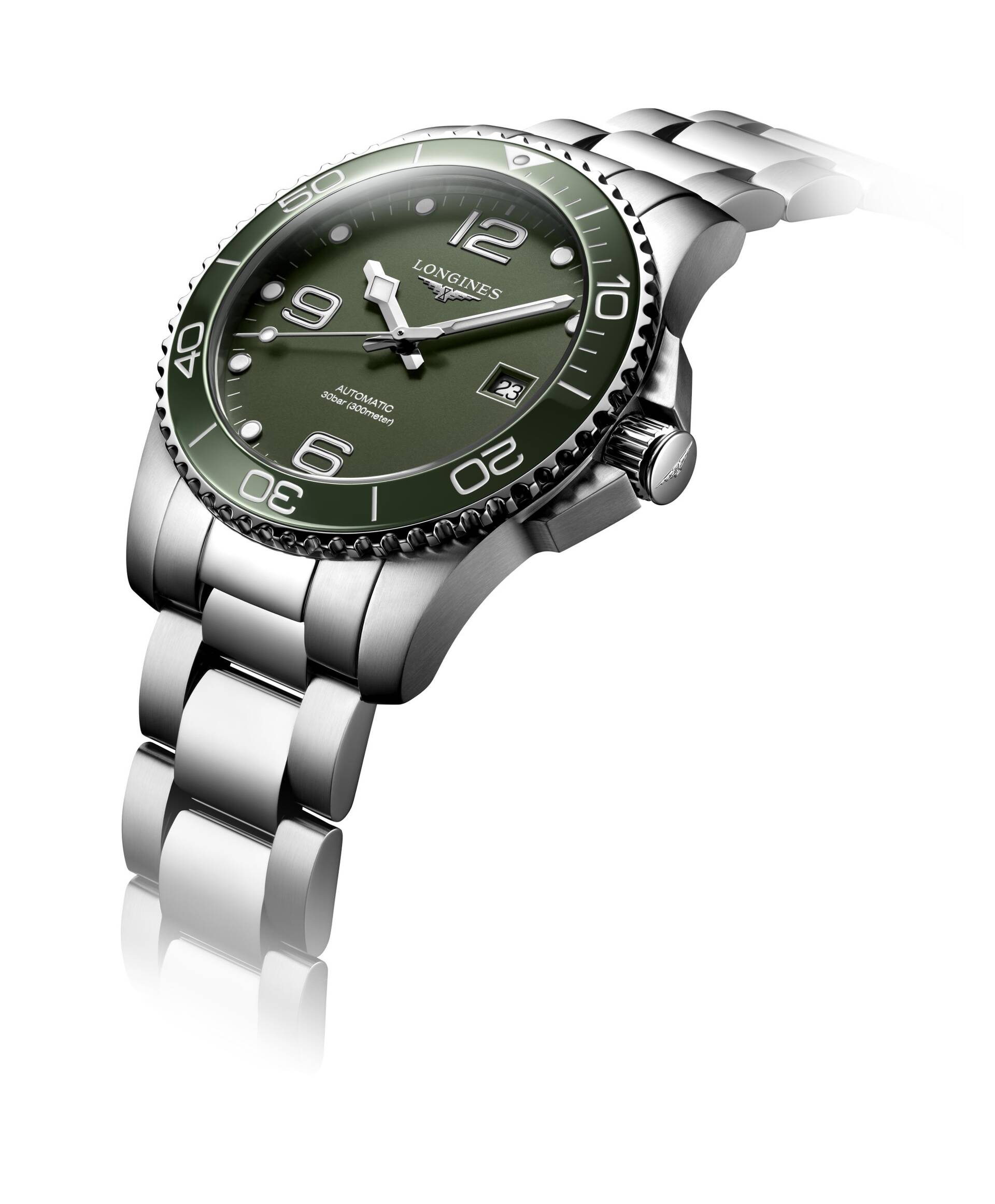 Longines Hydroconquest Green dial 41mm L3.781.4.06.6