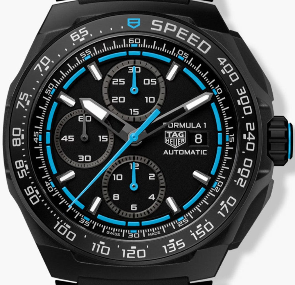 TAG Heuer Formula 1 Chronograph 44mm Blk/Blu dial CBZ2084.FT8097