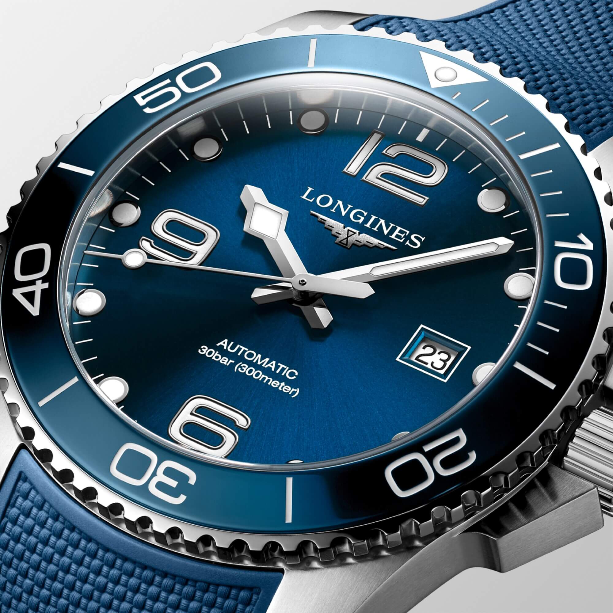 Longines Hydroconquest Gmt Blue dial L3.790.4.96.9