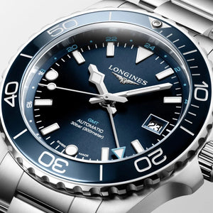 Longines Hydroconquest Gmt Blue dial 42mm L3.790.4.96.6