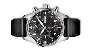 IWC Chronograph 41mm Leather Strap | IWC Pilot Watch | Harley's Time