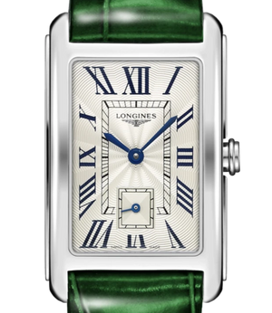 Longines DolceVita Silver dial Green strap 23.30 X 37.00 mm L5.512.4.71.A
