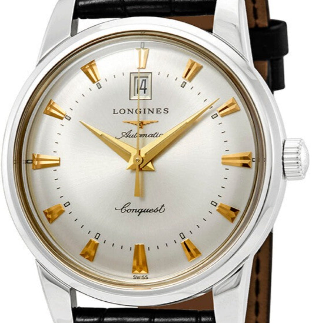 Longines Conquest Heritage Silver Dial Mens watch 40 L1.645.4.75.4