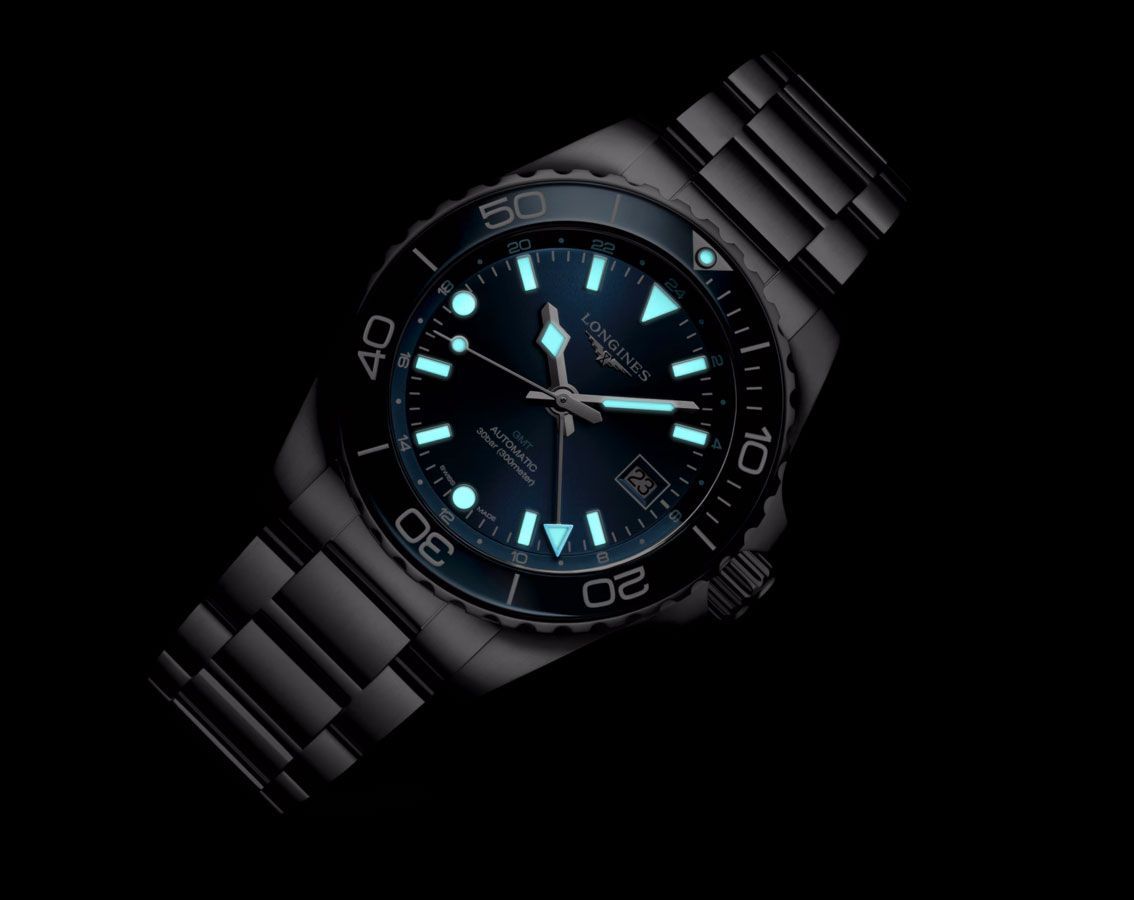 Longines Hydroconquest Gmt Blue dial 42mm L3.790.4.96.6