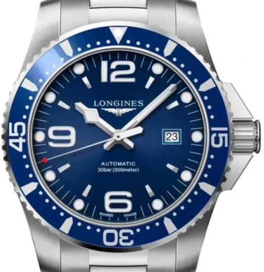 Longines HydroConquest Automatic Blue dial Mens Watch 44 L3.841.4.96.6
