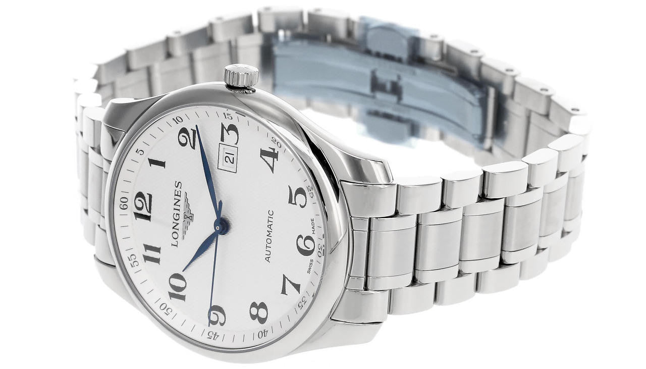 Longines White Automatic Master Stainless Silver dial Bracelet 40mm L2.793.4.78.6