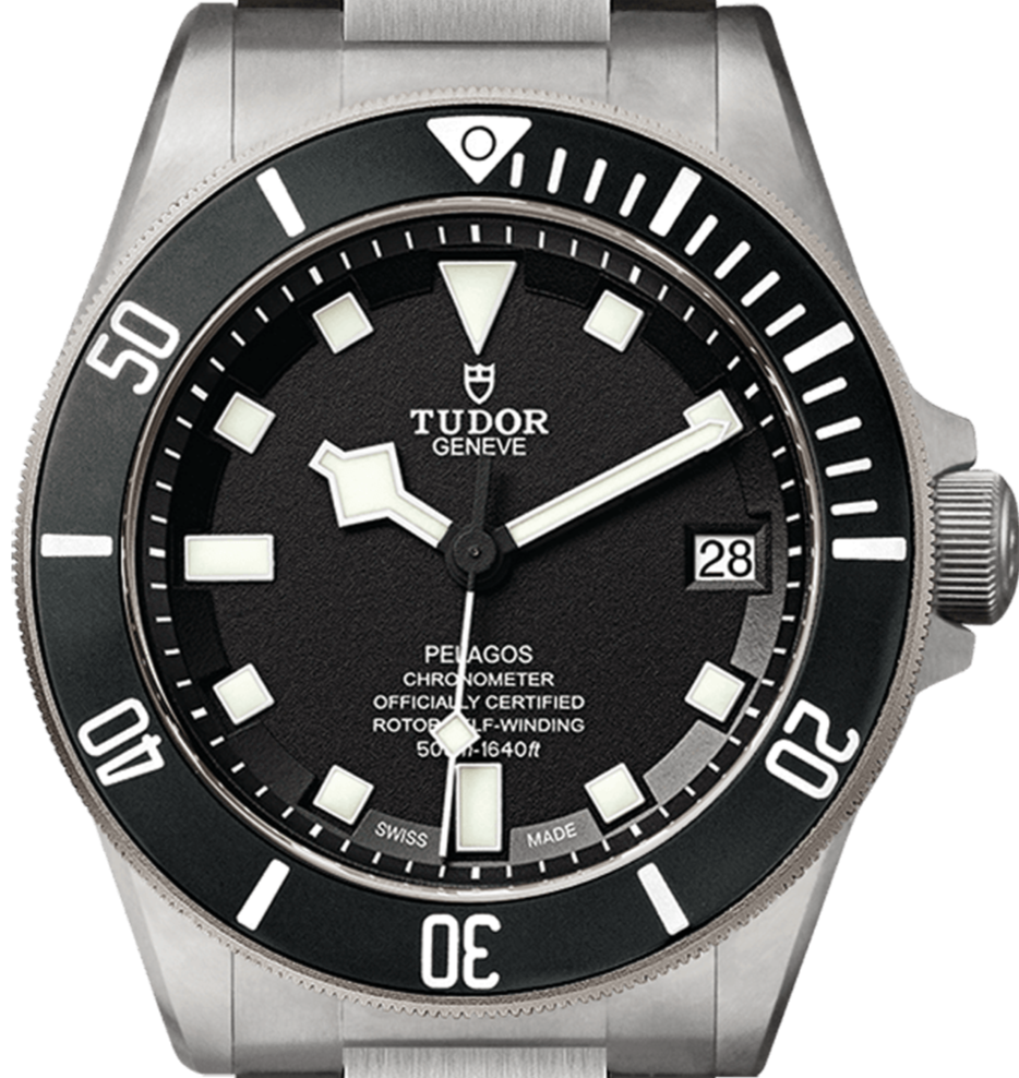 帝舵 Pelagos 黑钢/钛金属黑色表盘男士手表 42 M25600TN-0001