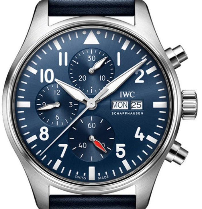 IWC Chronograph Pilot's Petite limited Blue dial Mens watch 43 IW378003